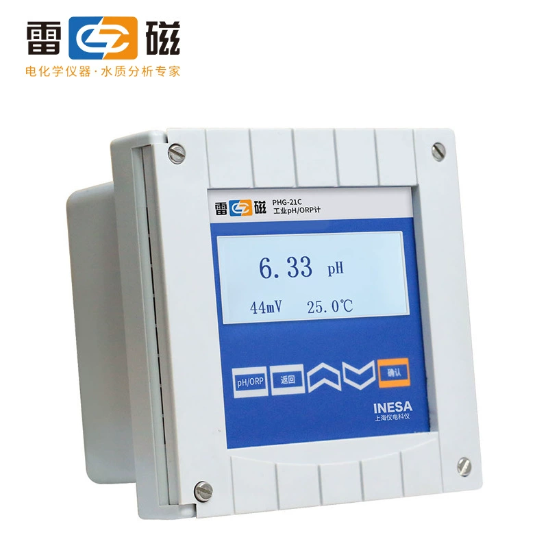 Шанхайский промышленный контроллер измерения pH/ОВП Leici PHG-21C