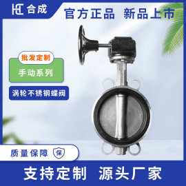 304不锈钢涡轮对夹蝶阀 EPDM软密封耐腐市政给排水阀门化工调节阀