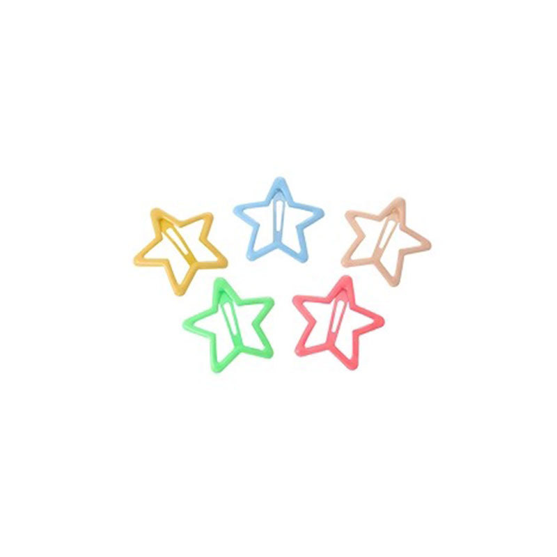 Dopamina para niños estrella de color clip para el cabello niñas lindas clip para el cabello tocado frente clip para el cabello BB clip