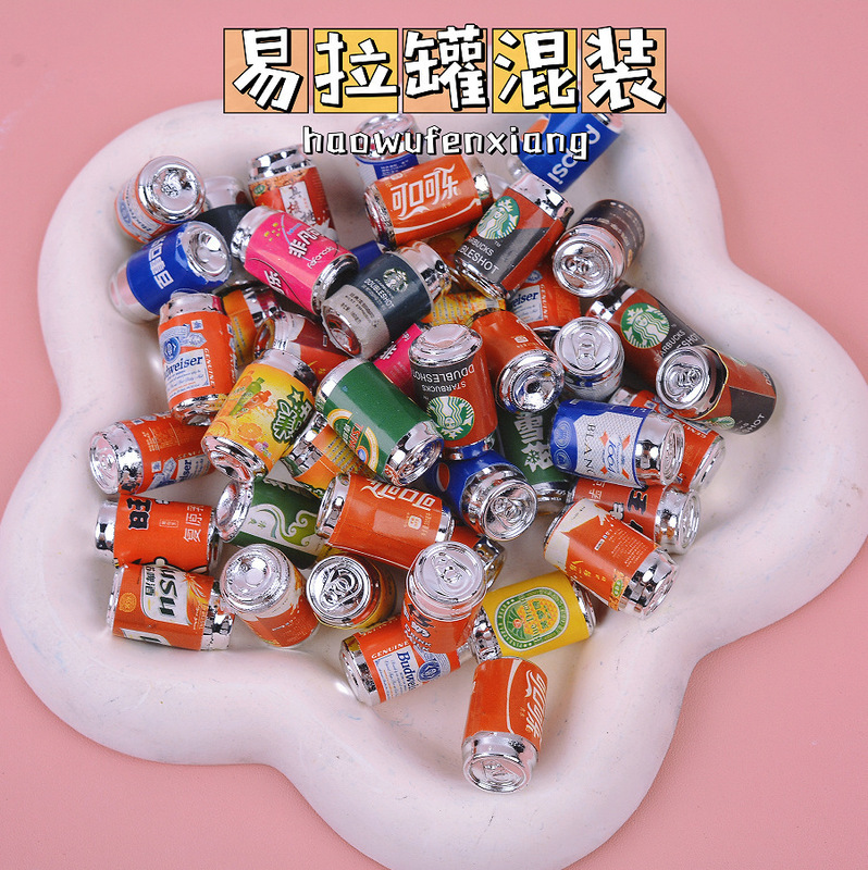 Simulated Mini Canned Food Toys, DIY Resin Accessories, Mobile Phone Case, Keychain Materials, Doll House Decorations Simulated Mini Canned Food Toys, DIY Resin Accessories, Mobile Phone Case, Keychain Materials, Doll House Decorations