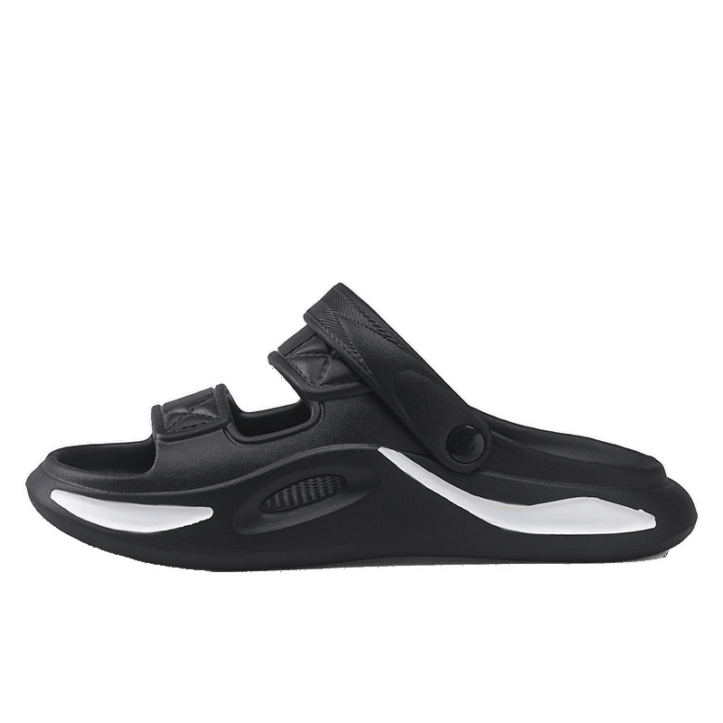 Zapatillas 2025 verano nuevo estilo hombre tendencia todo-fósforo casual hombre cómodo suela gruesa pisando mierda chanclas de alto valor