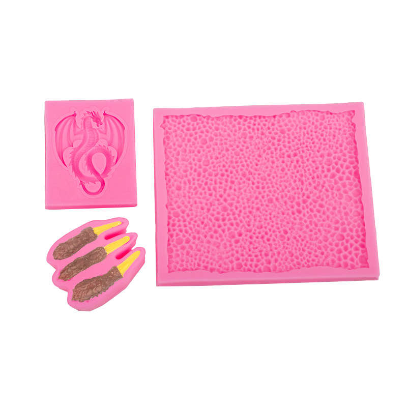 Halloween dragón decoración dragón ojo dragón garra escala molde de silicona suave cerámica fondant pastel de arcilla epoxi decoración de yeso