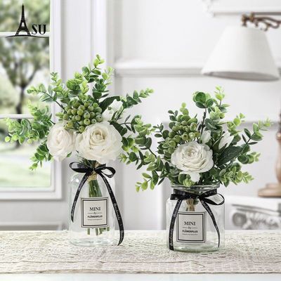 A prime simulation Bouquet of flowers Artificial flower a living room decorate Decoration Northern Europe ins Silk flower Table flowers rose Flower art a decoration