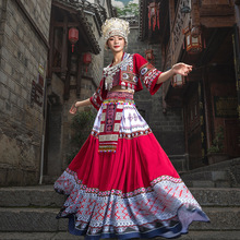 贵州苗族服装女套装头饰项圈苗疆少女阿卯少数民族服饰土家族新款