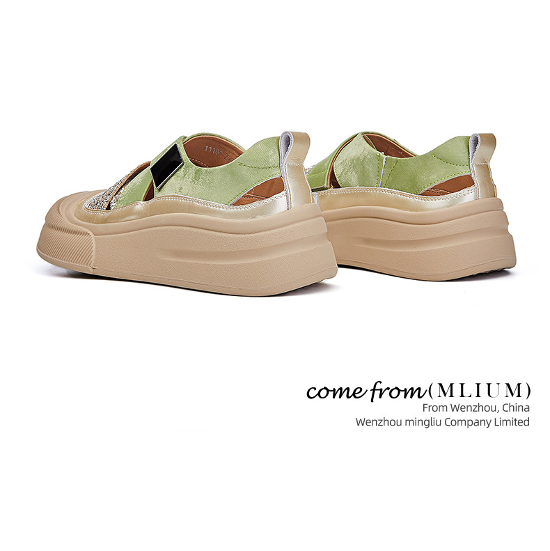 Genuine Leather White For Women 2026 Summer New Hollow Breathable Casual Thick Sole Height Increasing Sneakers High-End_vogvips.com