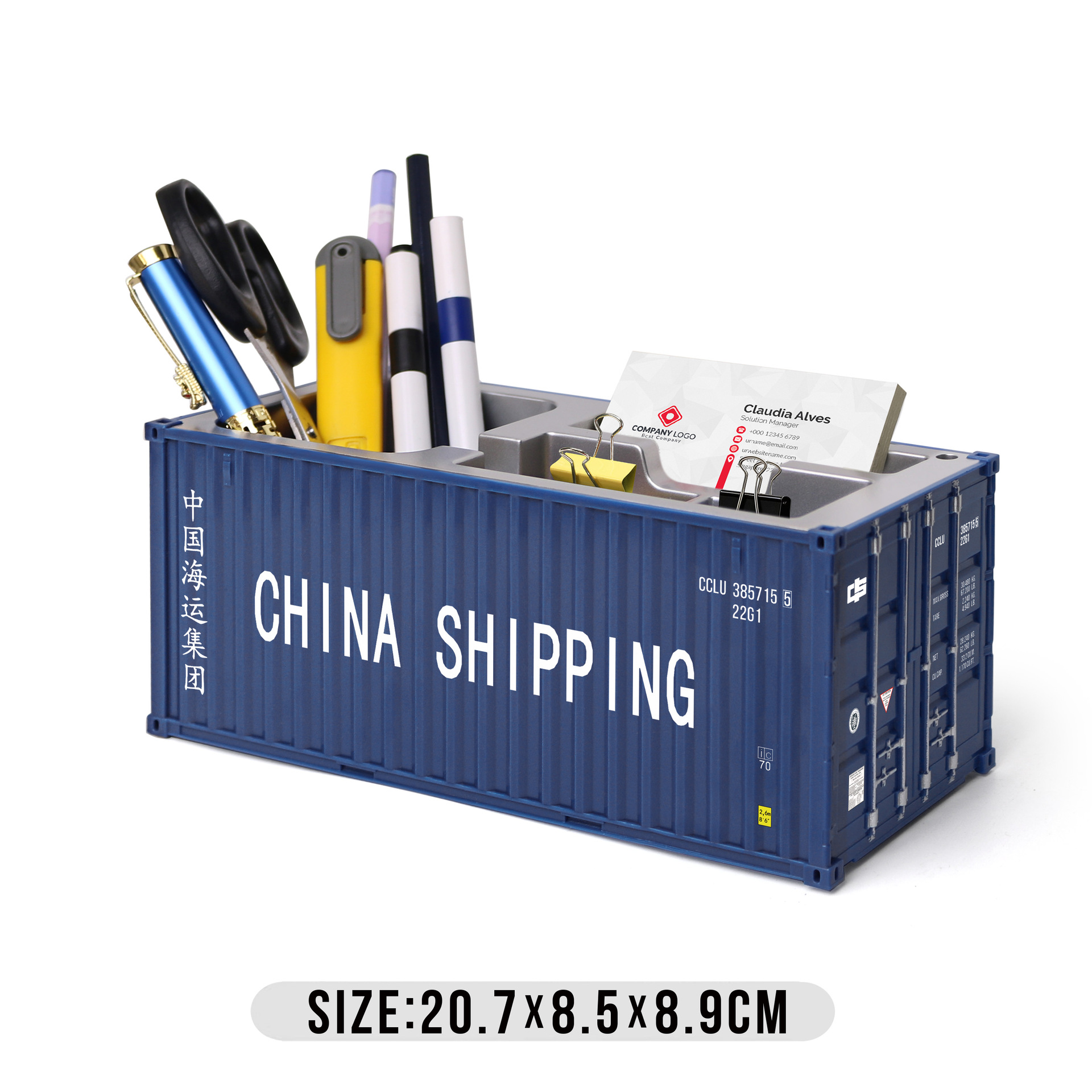 Caja de tarjetas de visita china de transporte marítimo