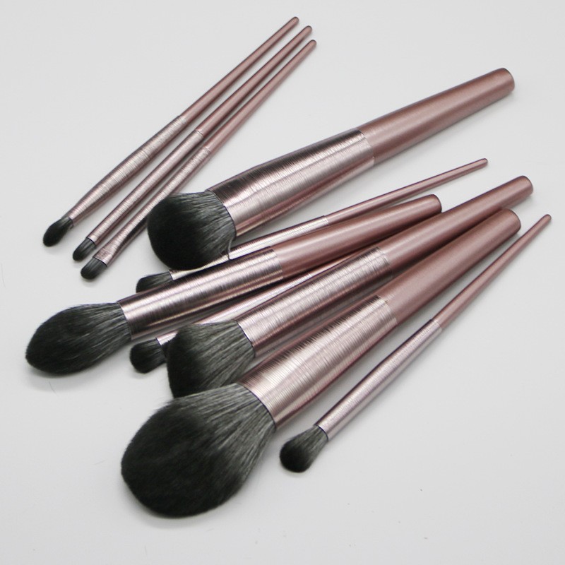 Xiao Uvas 10 tubos de dibujo de filamento conjunto de cepillo de maquillaje Cangzhou suave polvo de pintura blush cepillo de maquillaje principiante cepillo