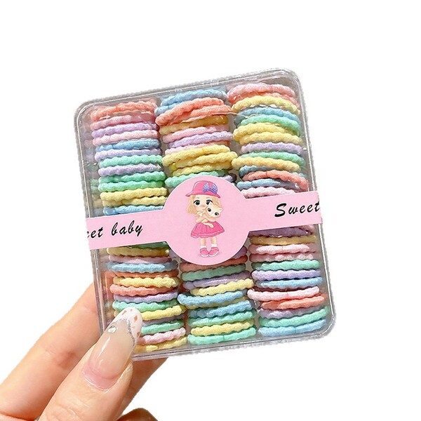 Children's elastic harmless hair rope