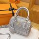 Niche Vintage Bowling Crossbody Bag Lambskin Boston Fashion Shoulder Bag Portable Leather Bag Fashionable Women's Bag