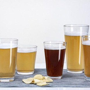 Supply Glass Shaker Beer Glass Decal Authoritarian LOGOV Type