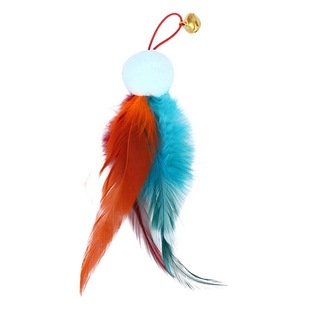 Factory spot cat stick replacement hair ball feather headband Bell cat toy pet supplies cross-border exclusive