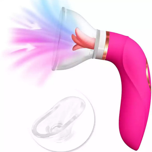 Female Vibration Penetration Toy with Soft Silicone Simulated Tongue for Adults