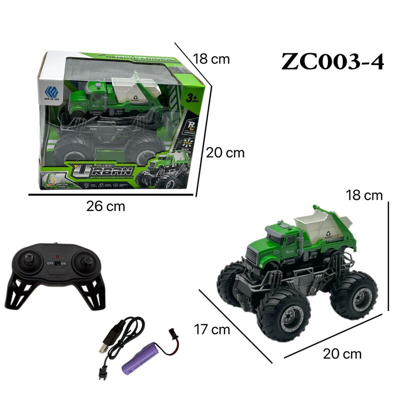 Cross-border four-wheel drive wireless remote control car, children's model car, sanitation series with music and lights, toy car, manufacturer wholesale Cross-border four-wheel drive wireless remote control car, children's model car, sanitation series with music and lights, toy car, manufacturer wholesale