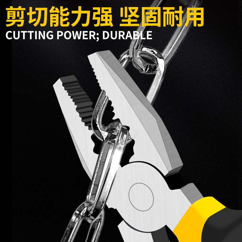 Alicates transfronterizos exclusivos de alta gama, juego de tres piezas, alicates de alambre de 6 pulgadas y 8 pulgadas, alicates de punta fina, alicates oblicuos de grado industrial que ahorran mano de obra