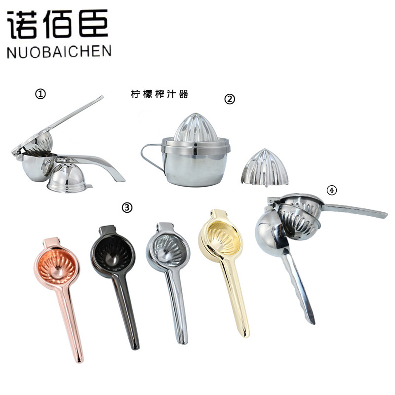批发不锈钢304橘子榨汁机手动柠檬夹水果压榨器外贸跨境现榨