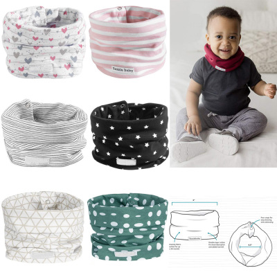 亞馬遜熱銷INS爆款兒童圍巾雙層純棉圍脖秋冬防風保暖寶寶脖套