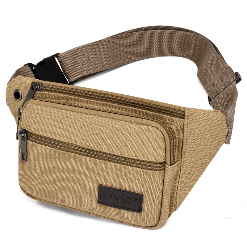 Deportes al aire libre multifunción anti-salpicaduras de agua cajero negocio bandolera bolsa de pecho para hombres y mujeres para trabajar resistente al desgaste de gran capacidad