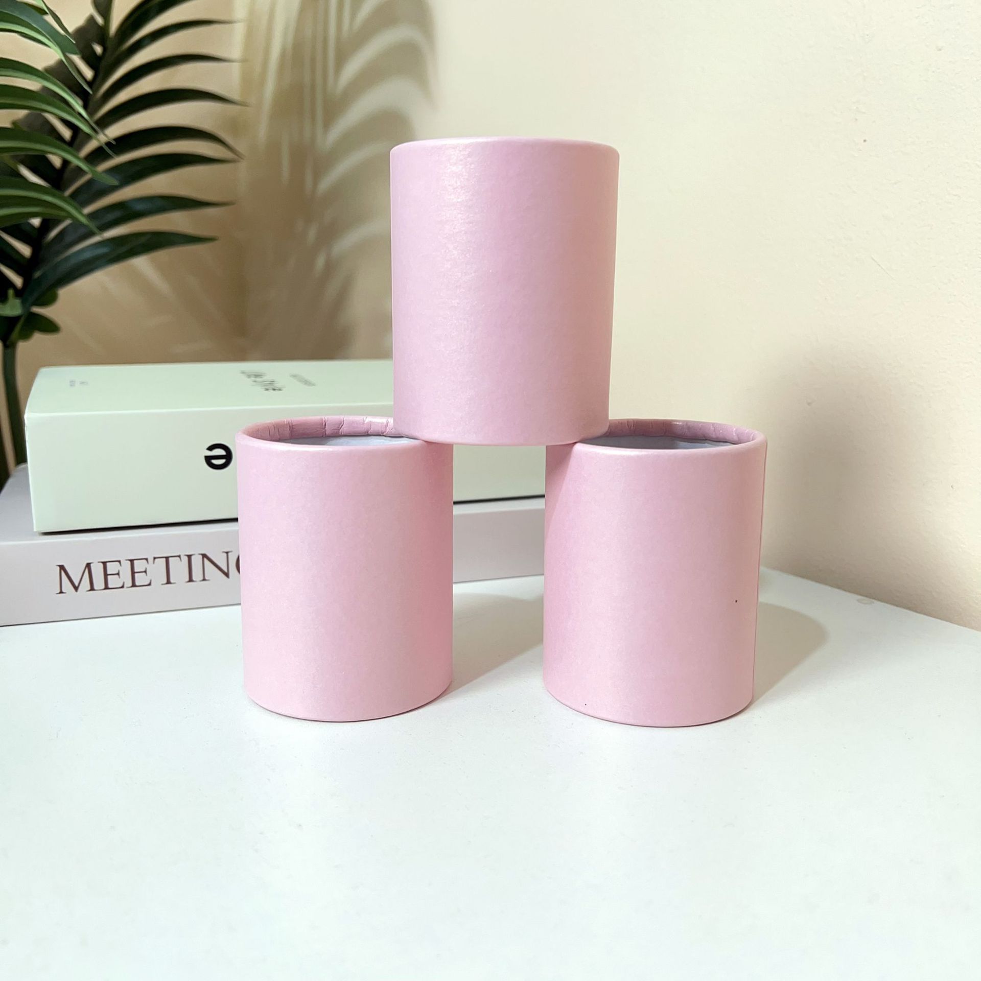 Mini Caja Cilíndrica para Flores de Papel para Arreglos Florales image 6