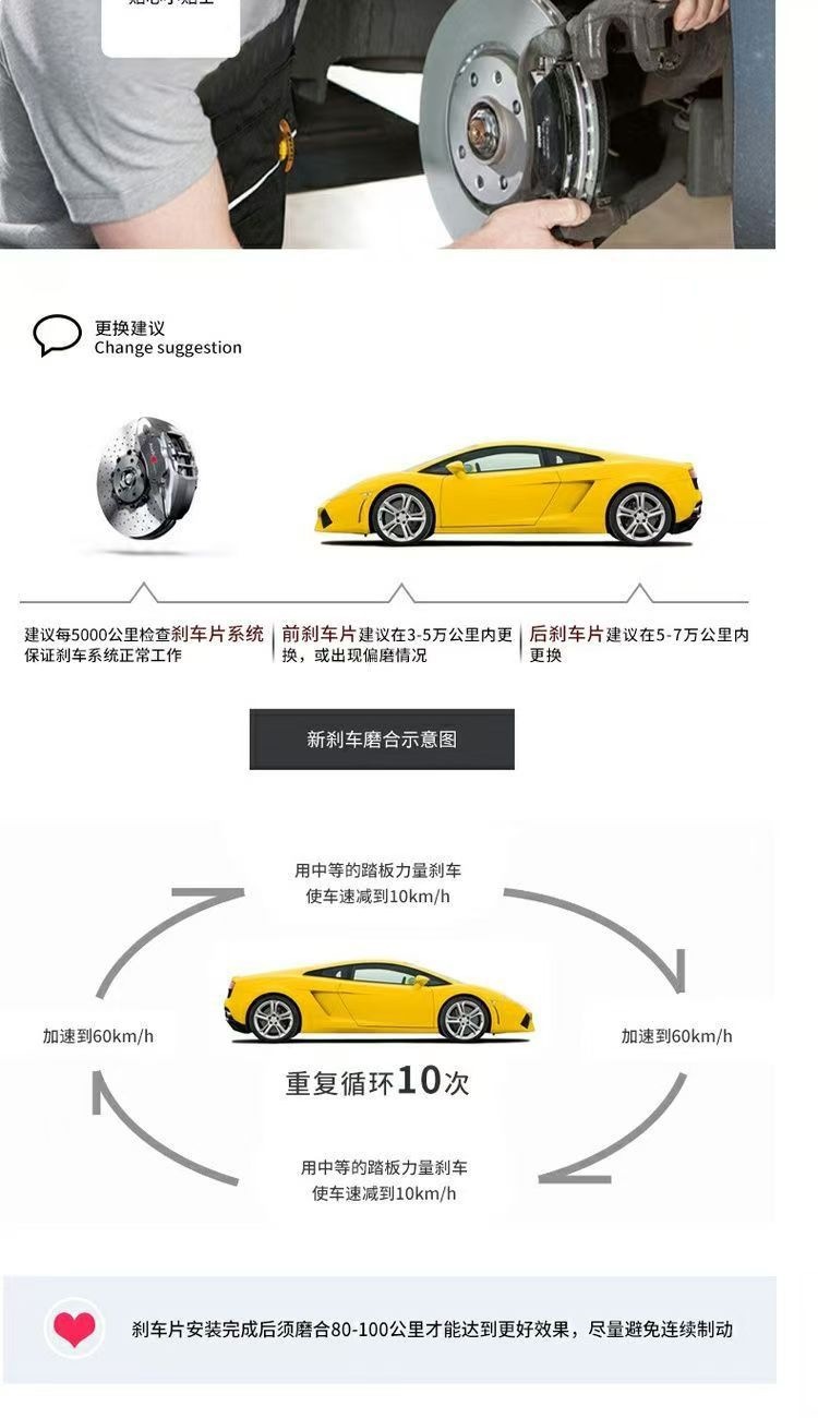 Suitable for Bosch Brake Pads for Bmw 1 Series, 2 Series, 3 Series, 4 Series, 5 Series, 6 Series, 7 Series/X1/X2/X3/X4/X5/X6