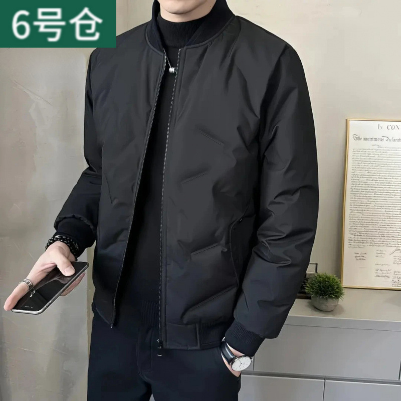 Lightweight down Jacket Men's Coat Autumn and Winter Fashion Trend Slim Jacket Warm Baseball Collar