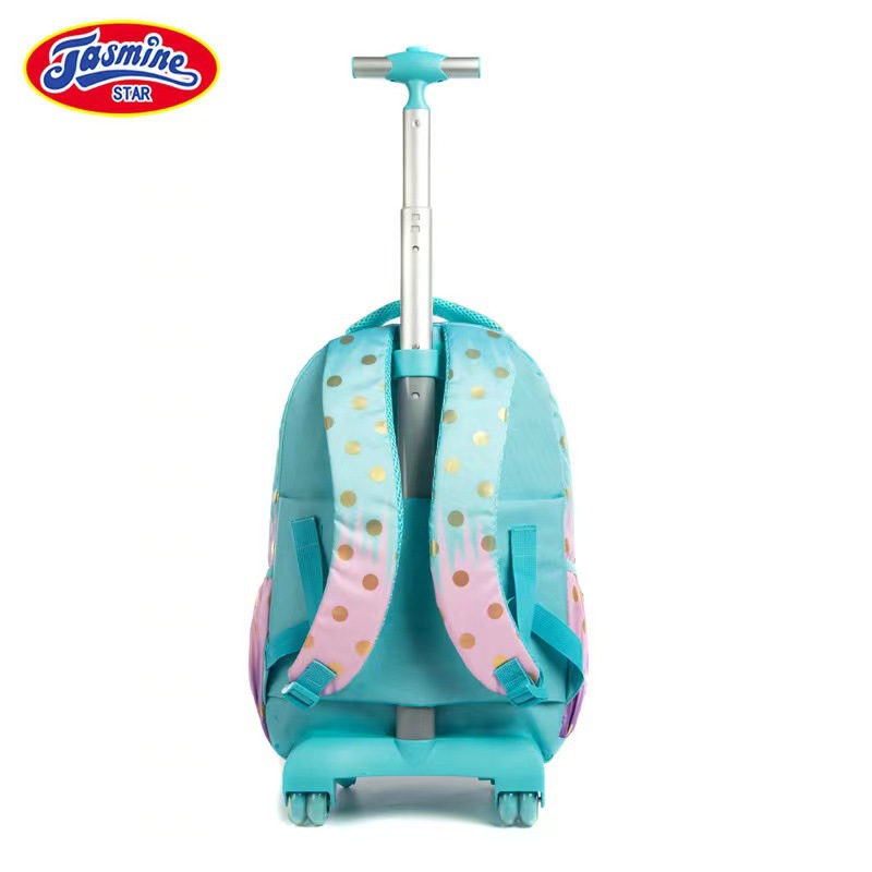 Nuevo estilo de dibujos animados lindo con lentejuelas para estudiantes de primaria, mochila de tres piezas de 17 pulgadas para niños y niñas