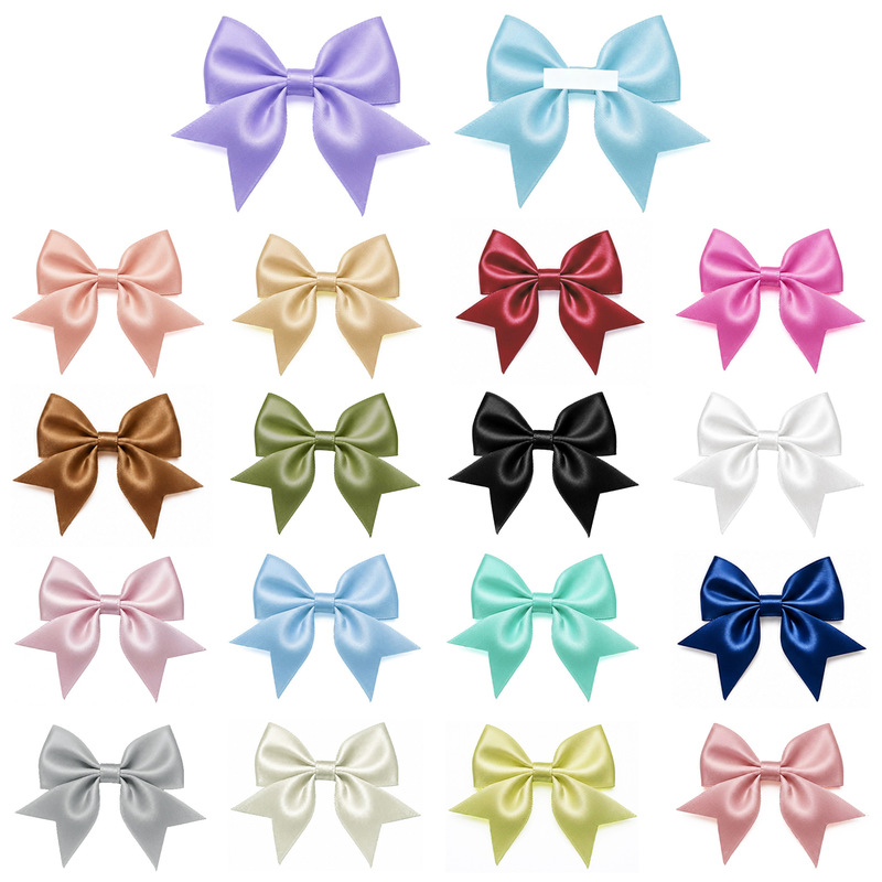 2.5cm Self-Adhesive Double Swallowtail Polyester Ribbon with Adhesive Backing, Bow Ribbon, DIY Handmade Small Flower Accessories