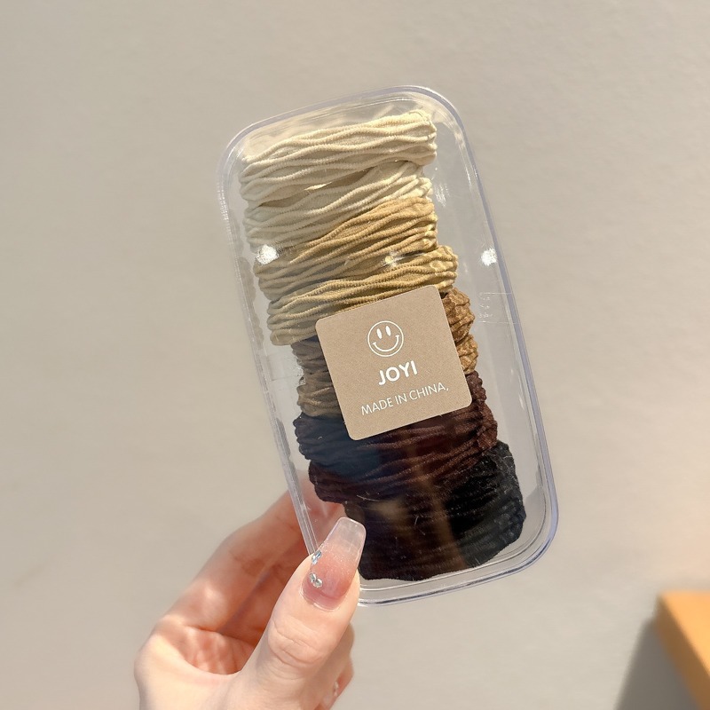 Elegante y lindo oso grueso cabeza cuerda de correa elástica alta mujer cabello nuevo cabello de galletas de cola de caballo alta cuerda de cabello