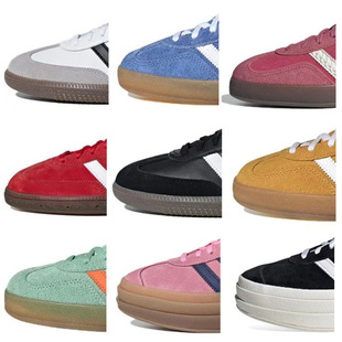 Samba Putian Pure Original Sports Versatile Sneakers Height-Increasing Thick-Soled Pink Low-Top Women's Casual White Shoes