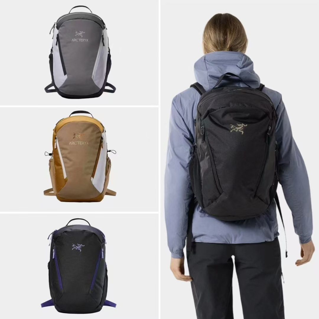 In Stock Arc'Teryx 26L Backpack Sports Leisure Mountaineering Backpack for Men and Women Waterproof and Wear-Resistant Travel Bag Bird Trend