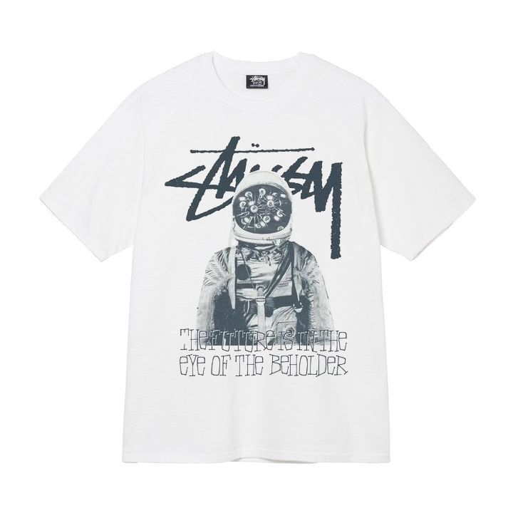 Stussy アメリカのトレンドブランド 男女兼用 ハイウェイトピュアコットン 半袖 夏 メンズ ルーズTシャツ 3つのラベル|undefined