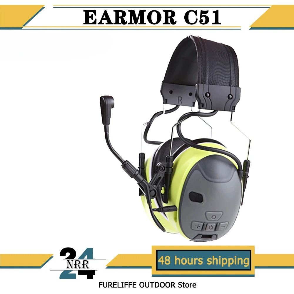 Тактические наушники с шумоподавлением для охоты на открытом воздухе, цифровые наушники для стрельбы, наушники C51, наушники для защиты слуха