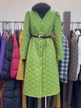 法式复古感时髦泡泡袖棉服外套女冬季新款中长款百搭收腰上衣