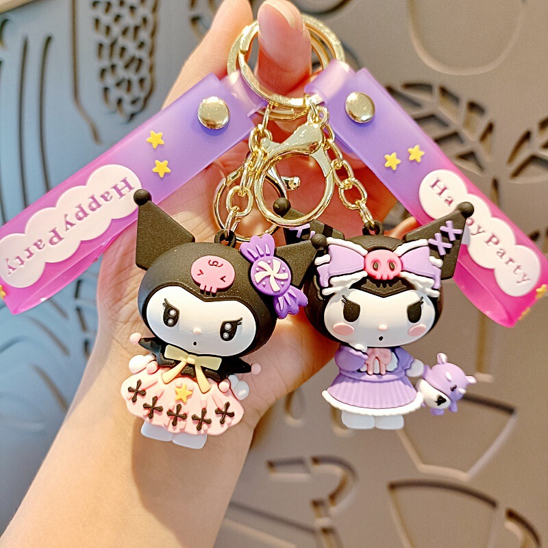 New Kurome Cartoon Keychain Cute Sanrio School Bag Pendant Car Keychain Claw Machine Small Gift New Kurome Cartoon Keychain Cute Sanrio School Bag Pendant Car Keychain Claw Machine Small Gift