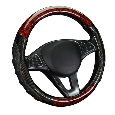 Peach wood grain Four Seasons Steering wheel cover