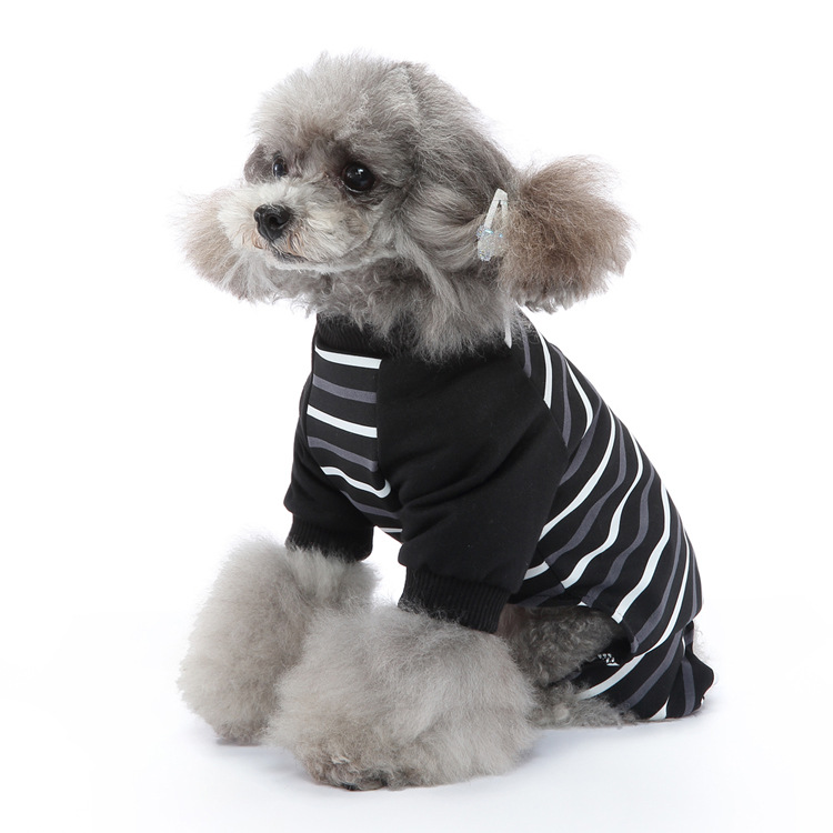 Striped Dog Four Legged Clothing Comfortable Breathable Easy To Wear Prevents Shedding For Home Use Pet Products Dog Clothing & Shoes_voghion.com