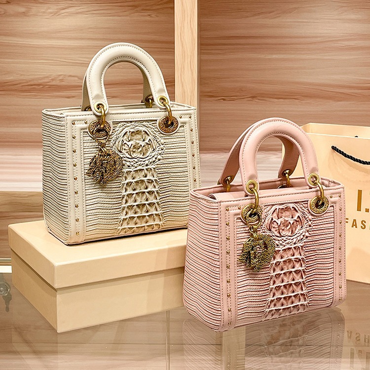 Xiaocd2024 Yeni Üst Düzey Hakiki Deri Timsah Desenli Daifei Kadın Tek Omuz Çapraz Çanta_voghion.com