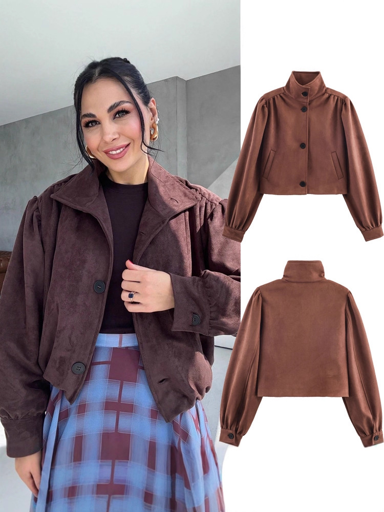 autumn retro velvet jacket