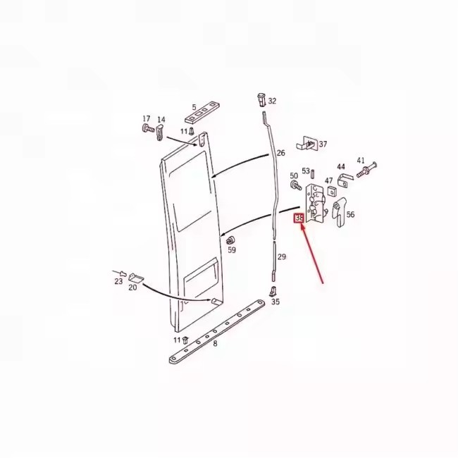 sprinter901 car rear door lock 9017400135