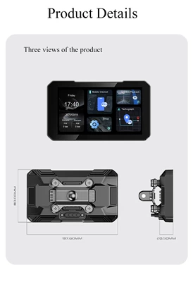 Motorcycle Smart Navigation Motorcycle driving recorder - 5inch-carplay-hostdvr-recorder