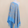 Scarf, cashmere, ethnic cloak, keep warm trench coat, with embroidery, ethnic style