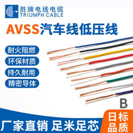 AVSS汽车线纯铜0.22 0.85 1.25 4 6 8 10 12平方低压改装电线