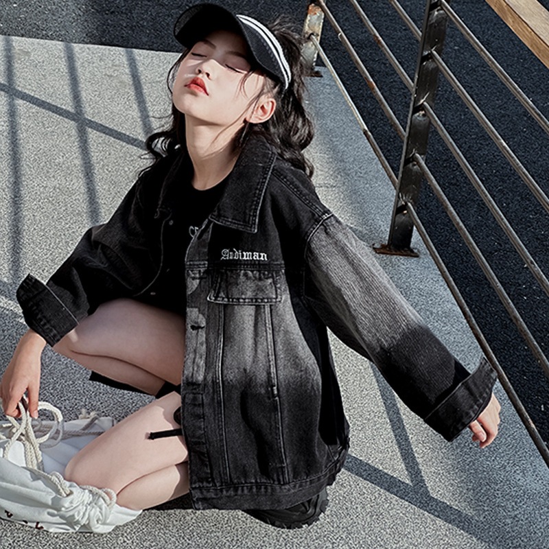 Denim children's jacket, gradient, children's clothing