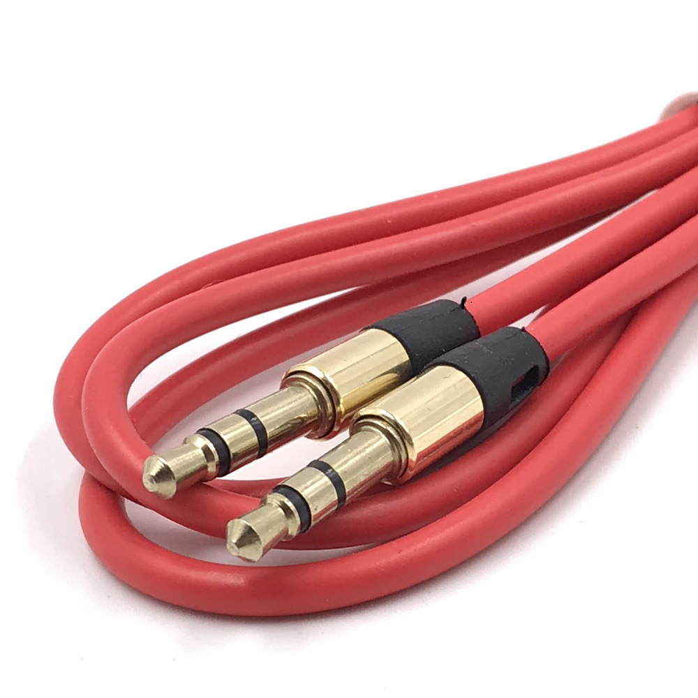 镀金头aux音频线车用车载3.5mm公对公通用电脑手机耳机音响对接线