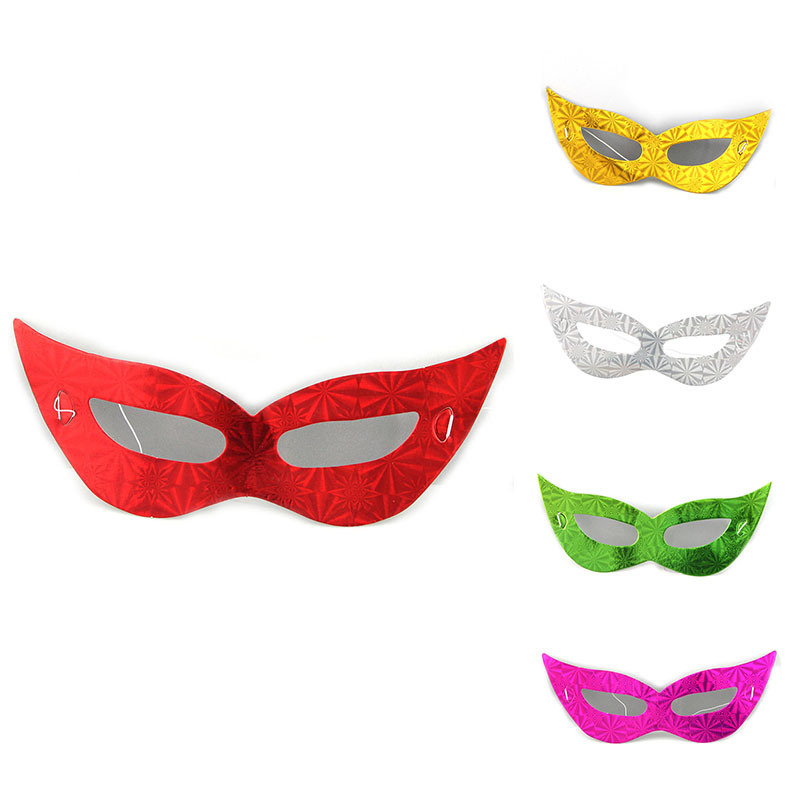 Prom Party Mask Halloween Single Layer Paper Eye Mask Birthday Festival Celebration Supplies Party Masquerade Mask