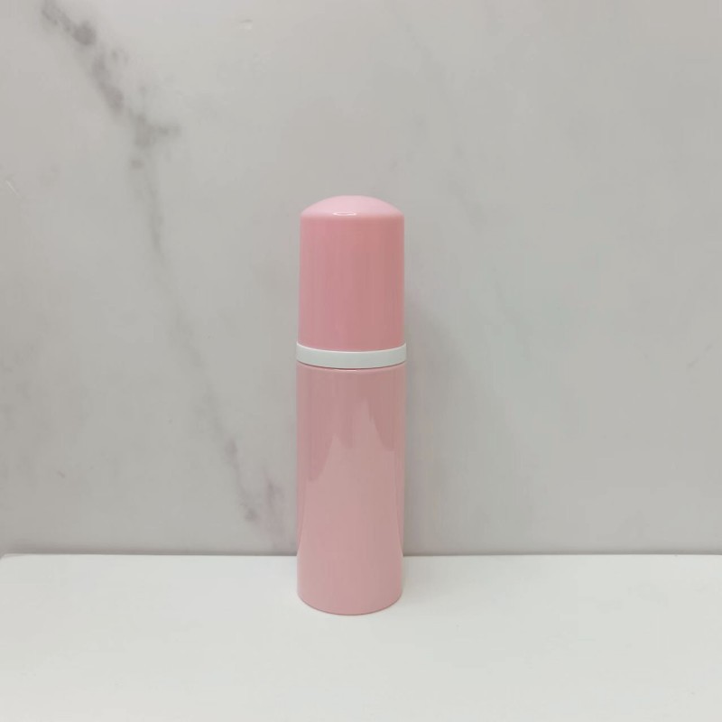 Botella espumosa de mousse rosa especial transfronteriza 60ml botella de mousse de burbuja limpia 100 ml botella de espuma PET