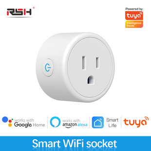 Graffiti Wifi Smart Socket with Us Standard Metering Plug, Mobile App and Alexa Voice Control Smart Metering Socket
