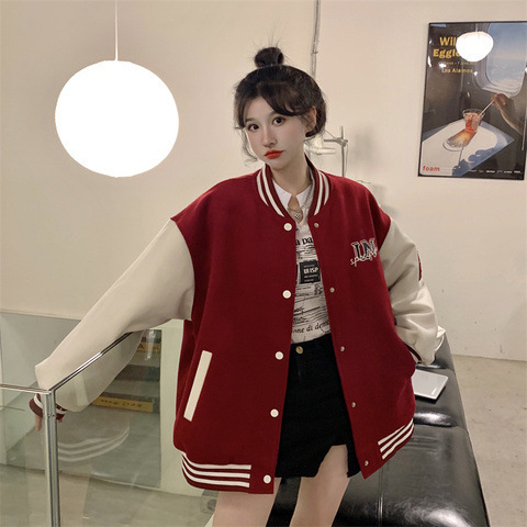 外套少女时尚洋气韩系日韩小熊棒球服潮秋2025新款学生宽松上衣|undefined