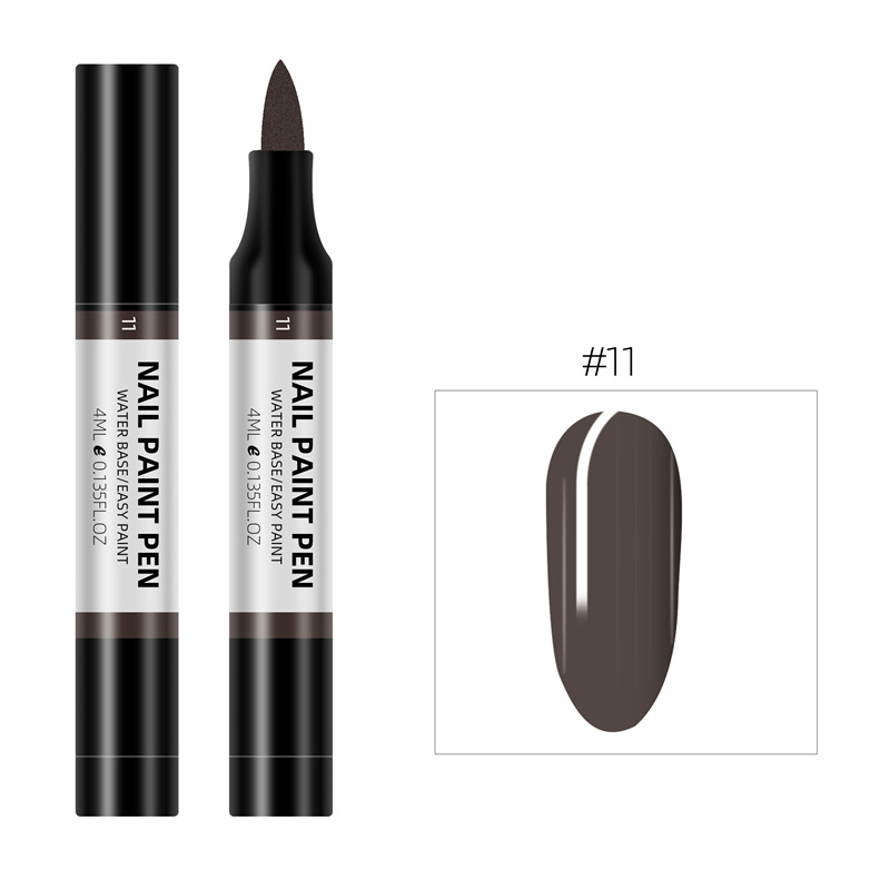 Nuevo producto transfronterizo Lápiz de pintura de esmalte de uñas de 24 colores Lápiz de pintura 3D Lápiz de pintura de uñas de punto a base de agua Lápiz de esmalte de uñas inodoro