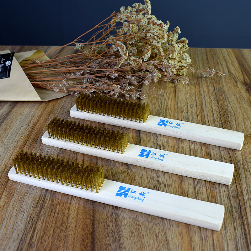 A6L Suede Shoe Brush Copper Silk Brush Anti-Velvet Frosted Suede Shoe Brush Cleaning Care Steel Wire Brush Suede Shoe Brush