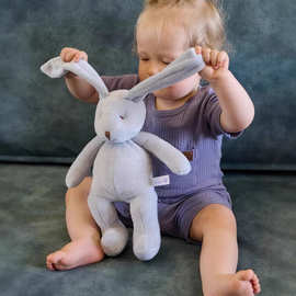 跨境新品Мягкая игрушка дл长耳兔子毛绒玩偶公仔